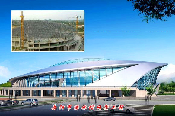 来宾游泳池网架